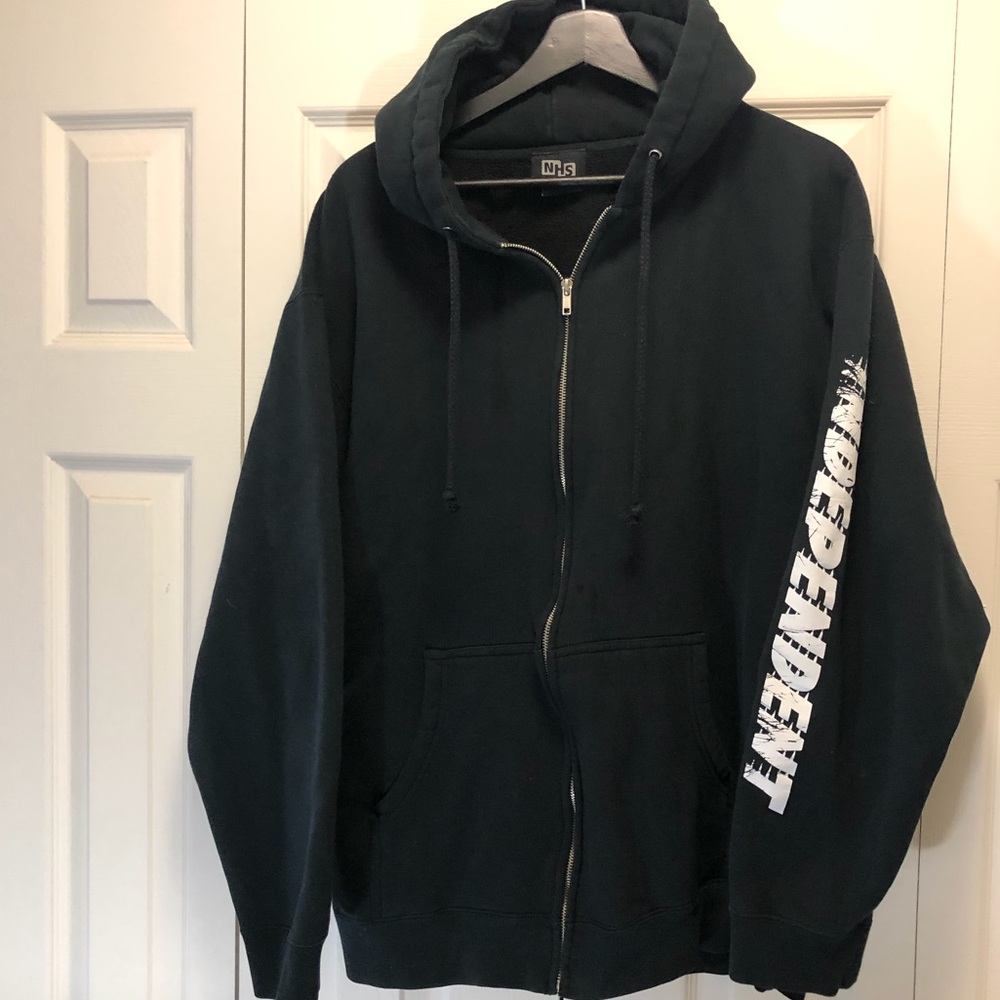 Independent Iron Cross Zip Hoodie Men’s Large